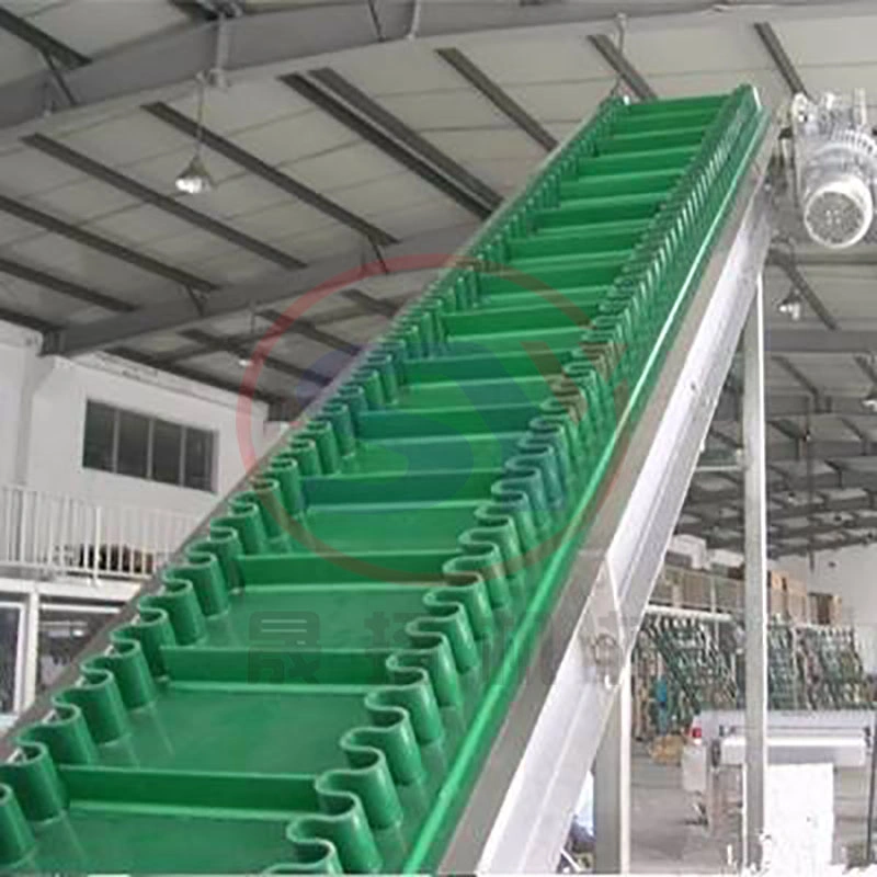 Large Capacity Varible Speed Corrugated and Sidewall Rubber Belt Conveyor for Sale