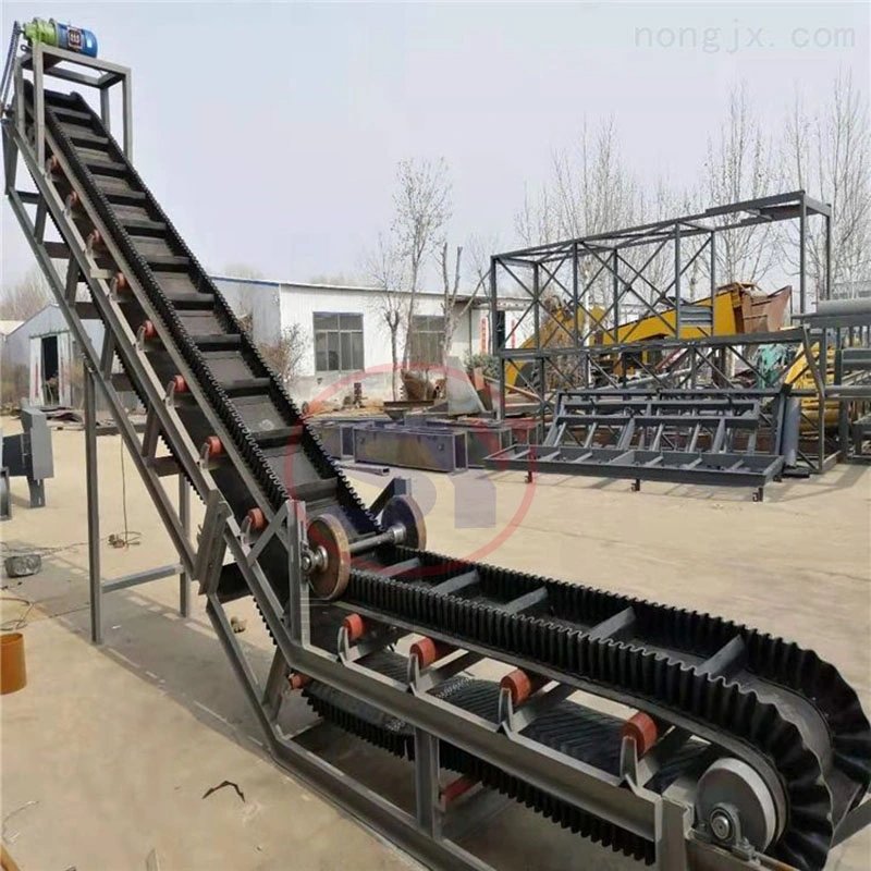 Mobile Vertical Reversible Rubber Skirt Belt Conveyor Machine for Corn Processing