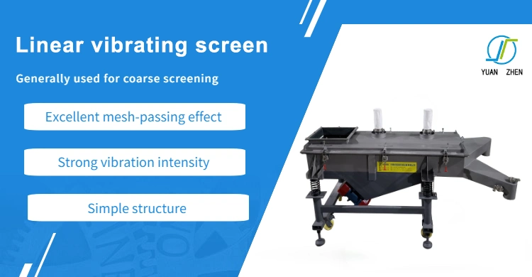 High Efficient Polyester Particle Linear Vibrate Screen