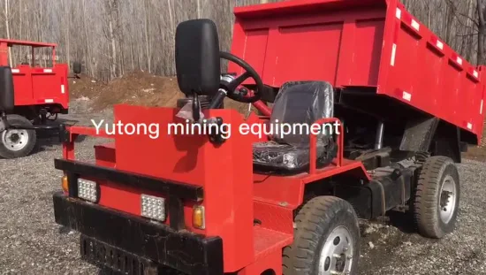Style de déchargement latéral de voiture minière à 4 roues motrices, chariot minier à quatre roues pour le projet minier, équipement minier chinois