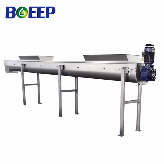 Convoyeurs à vis sans arbre de boues séparées en acier inoxydable en Chine