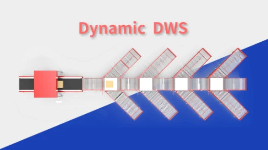 Solution de système Dws Numérisation de poids de dimension Convoyeur à bande télescopique automatique Dws Système logistique d'entrepôt Dws Machine de tri de colis de commerce électronique